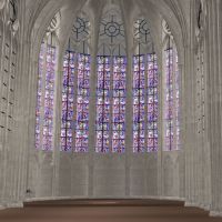 Interior view of east end.