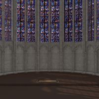 Interior view of east end