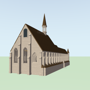 Exterior view of east end