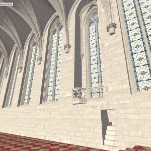 Interior view of pulpit