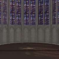 Interior view of east end