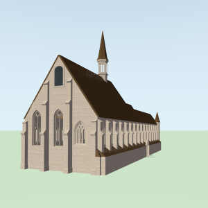 Exterior view of east end